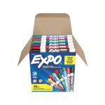 EXPO Low Odor Dry Erase Markers Chisel Tip Assorted Fashion Colors 36 Count for Classroom Office & Home Use