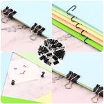 BCCICE Desk Organizers Caddy and Accessories with 7 Compartments + Pen Holder / 72 Clips Set, Drawer, Black Mesh Office Supplies Desktop Organizer for Home, Office Ect