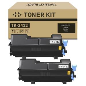 HIPEIINK TK-3412 Toner Cartridge Black 2 Pack TK3412 Compatible for Kyocera TK-3412 TK3412K 1T0C0X0US0 for ECOSYS PA5000x Printer