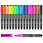 Shuttle Art Dry Erase Markers, 15 Colors Magnetic Whiteboard Markers, Fine Point, Perfect For Writing on Whiteboards, Dry-Erase Boards,Mirrors for School Office Home