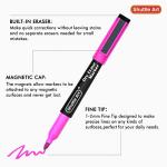 Shuttle Art Dry Erase Markers, 15 Colors Magnetic Whiteboard Markers, Fine Point, Perfect For Writing on Whiteboards, Dry-Erase Boards,Mirrors for School Office Home