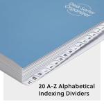 Smead Expandable Office Desk File Sorter, Office Supplies, Alphabetic (A-Z) Desk Organizer, 20 Indexing Dividers, Laminated Tabs, Letter Size, Dark Blue, Office Desk Accessories (89282)