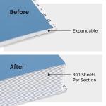 Smead Expandable Office Desk File Sorter, Office Supplies, Alphabetic (A-Z) Desk Organizer, 20 Indexing Dividers, Laminated Tabs, Letter Size, Dark Blue, Office Desk Accessories (89282)