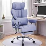 Efomao Big and Tall Office Chair 440LBS, Purple Heavy Duty Executive Chair with Footrest, Ergonomic Desk Chair for Home Office, Wide Computer Chair