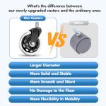 COLAMY Office Ergonomic Desk High Back Executive Chair with Pop-Out Lumbar Support, Upgraded Casters, Adjustable Headrest, Flip-Up Arms, Leather Home with Thick Cushion for Comfort - Black