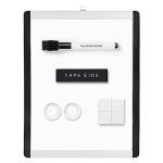 Amazon Basics Small Dry Erase Whiteboard, Magnetic Whiteboard with Marker and Magnets, 8.5" x 11", Plastic/Aluminum Frame