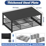 OPNICE Desk Organizer and Accessories, 2-Tier Computer Monitor Stand Riser with Drawer and 2 Pen Holders, Laptop Stand, Office Desk Accessories for Office Supplies, Black