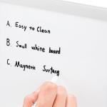 Amazon Basics Small Dry Erase Whiteboard, Magnetic Whiteboard with Marker and Magnets, 8.5" x 11", Plastic/Aluminum Frame