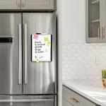 Amazon Basics Small Dry Erase Whiteboard, Magnetic Whiteboard with Marker and Magnets, 8.5" x 11", Plastic/Aluminum Frame