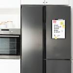 Amazon Basics Small Dry Erase Whiteboard, Magnetic Whiteboard with Marker and Magnets, 8.5" x 11", Plastic/Aluminum Frame