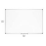 Amazon Basics Large Magnetic Dry Erase Whiteboard with Pen Tray for School, Classroom, Office & Home , 35.4" x 23.6", Aluminum frame
