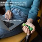 luckdoor Silicone Magnetic Balls Fidget Toys for Adults & Teens,4PCS Stress Relief Sensory Toys for Autism ADHD Anxiety,Fun Textures Gadgets,Office Desk Toy,Stocking Stuffers for Women Men Teen Gift