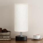 PartageiZ Small Table Lamp for Bedroom - Bedside Lamps for Night Stands, Minimalist Nightstand Light Lamp, Desk Lamps for Living Room, Office, Dorm