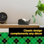 Scotch Desktop Tape Dispenser, Black Two-Tone, 1 Dispenser/Pack (C60-BK)