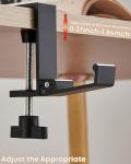 JAKO Headphone Stand for Desk, Aluminum Alloy Foldable Headphone Holder - Headset Stand Hook Mount, PC Gaming Headset Holder Under Desk Clamp for Office, Computer, Student Class Table, Handmade Table