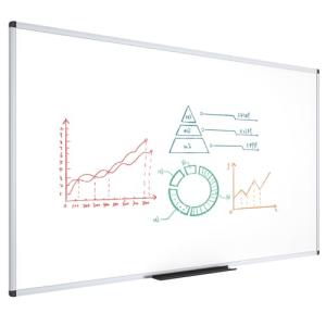 VIZ-PRO Dry Erase Board/Magnetic Whiteboard, 72 x 48 Inches, Large Wall Mounted Board for School Office and Home 6' x 4'