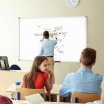 VIZ-PRO Dry Erase Board/Magnetic Whiteboard, 72 x 48 Inches, Large Wall Mounted Board for School Office and Home 6' x 4'