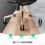 CAPOT Ergonomic Mesh Office Chair, Adjustable Lumbar High Back Desk Chair 400lbs, 4D Flip-up Arms, 3 Tilt Backrest, 3D Headrest, PU Wheels, Swivel Rolling Computer Chair for Long Desk Work - Black