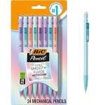 BIC Xtra-Smooth Pastel Mechanical Pencil, 0.7 mm Medium Point, No. 2 Lead, 24-Count
