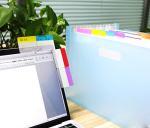 500 Pieces Tabs 2 Inch Sticky Index Tabs, Writable and Repositionable File Tabs Flags Colored Page Markers Labels for Reading Notes, Books and Classify Files, 21 Sets 10 Colors (Index Tabs)