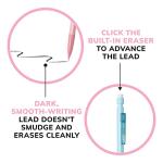 BIC Xtra-Smooth Pastel Mechanical Pencil, 0.7 mm Medium Point, No. 2 Lead, 24-Count