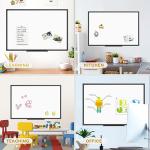 JILoffice Magnetic Whiteboard/White Board, Dry Erase Board 48 x 36 Inch, Black Aluminum Frame Wall Mounted Board for Office Home and School