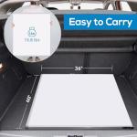 Magnetic White Board Dry Erase Board for Wall，72" x 40" Wall-Mounted Aluminum Frame Marker Board, Foldable Portable Whiteboard with a Long Pen Tray for School, Classroom, Office & Home