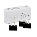 Amazon Basics Sturdy Binder Clips for Office Use, 96 Count (8 Pack of 12), Medium, 1.25 in, Black