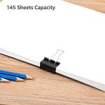 Amazon Basics Sturdy Binder Clips for Office Use, 96 Count (8 Pack of 12), Medium, 1.25 in, Black