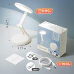 One Fire Cordless Desk Lamp,Dimmable Small Battery Powered Lights,3600mAh Rechargeable Wireless Table Lamp,Mini Lamp&Portable Light for Bed,Book Reading,Home for Small Spaces,Nail Light,Craft,Office