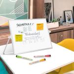 AMUSIGHT Dry Erase Magnetic White Board, 16" x 12" Double-Sided Desktop Whiteboard with Stand, Portable Small Whiteboard Set for Drawing, Office, Home