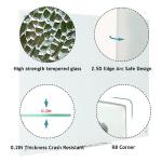 Magnetic Dry Erase Board - Frameless Glass White Board 48 x 36 Inches, Wall Mounted for Office, Home & School