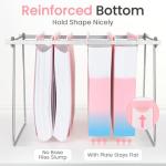 Sooez Extra Capacity Plastic Hanging File Folders, 12 Count Expanding File Folders Letter Size with 2" Expansion, File Organizer with 1/6-Cut Adjustable Tab for File Cabinet, Drawer, Pastels Colors