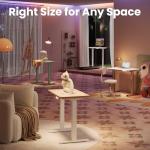 HUANUO 63 x 28 inch Electric Standing Desk Adjustable Height, 4 Memory Height Settings, Sit Stand Up Desk for Home Office & Computer Workstation, Light Walnut