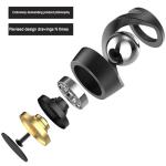 Fidget Toys Adult, Gravity Defying Kinetic Desk Toy, Metal ADHD Silent Fidget Toy Spinner, Balance Desk Toys for Office for Adults, Party Favors, Birthday (Gray-Rose Gold Ball)