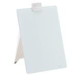 Quartet Glass Whiteboard Desktop Easel, 9" x 11", Dry Erase Surface, Clean Erase, Includes 1 Dry Erase Marker, White (GDE119)