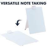 Quartet Glass Whiteboard Desktop Easel, 9" x 11", Dry Erase Surface, Clean Erase, Includes 1 Dry Erase Marker, White (GDE119)