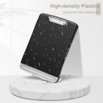 Piasoenc Clipboard with Storage, 8.5 x 11 Organization Box with Pen Holder and A4 Legal Paper Folder, Folio & Side-Opening, Low Profile Clip,for Nurses,Teachers, Size 14 x 9.6 x 1.2 in, Black