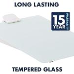 Quartet Glass Whiteboard Desktop Easel, 9" x 11", Dry Erase Surface, Clean Erase, Includes 1 Dry Erase Marker, White (GDE119)