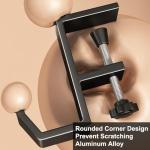JAKO Headphone Stand - Aluminum Alloy Headphone Holder, Under Headset Stand for Desk Fit for PC Gaming Headset Hanger Hook Suitable for Office, Computer, Student Class Desk, Handmade Creator Table