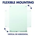 Quartet Whiteboard, Glass Dry Erase Board, Magnetic, 6' x 4', Infinity Frameless Mounting, White Surface, Accessory Tray, 1 Dry Erase Marker and 2 Glass Board Magnets (G7248W)