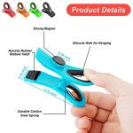 Jetmore 12 Pack Chip Clips Bag Clips, Magnetic Bag Clip for Food Storage Heavy Duty, Plastic Food Clip for Chips, Snack, Kitchen, Refrigerator, Garden, Sewing, Fabric, Clothes Pins