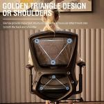 ELABEST T96 Mesh Office Chair,Ergonomic Computer Desk Chair,Sturdy Task Chair- Adjustable Lumbar Support & Armrests,Tilt Function,Comfort Wide Seat,Swivel Home Office Chair