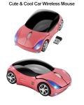 Wireless Mouse Cute Sport Car Shape Mouse Optical Ergonomic Gaming Mice Mini Small Office Gift for Boy Girl Men Women Kids Mom Dad with USB Receiver for PC Laptop Computer Mac,1600DPI 3 Buttons