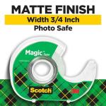 Scotch Magic Tape, Invisible, Home Office Supplies and Back to School Supplies for College and Classrooms, 6 Tape Rolls with Dispensers
