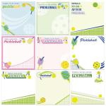Pickleball Gifts Sticky Notes - 9 Pcs Pickleball Notepads, Pickle Ball Gifts for Women, Fun Sport ThemedTo Do List Memo Pads, School Stationery Office Supplies for Students Teacher Pickle Ball Lover