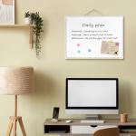 Lumspax Small Dry Erase Board for Wall, 16" x 12" Double-sided Hanging Whiteboard, Dry Erase White Board with 3 Markers, 4 Magnets and 3 Mini Sticky Notes, Portable Whiteboard for Home, Office, School