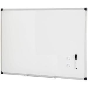 Amazon Basics Magnetic Dry Erase Whiteboard, 36"W x 24"H, Aluminum Frame, Silver/White, Easy to Install and Clean