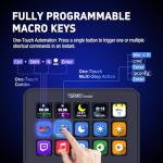 VSDINSIDE Macro Keypad, Stream Controller Deck Gaming Streaming Shortcut Keyboard, 18 Programmable Keys Customizable Visual AI Pad USB Soundboard for OBS, YouTube, Desk Office Setup, Laptop, PC, Mac