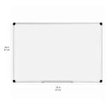 Amazon Basics Magnetic Dry Erase Whiteboard, 36"W x 24"H, Aluminum Frame, Silver/White, Easy to Install and Clean